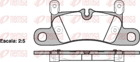 Remsa 1379.20 - Гальмівні колодки, дискові гальма avtolavka.club