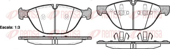 Remsa 1298.00 - Гальмівні колодки, дискові гальма avtolavka.club