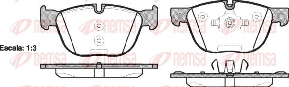 Remsa 1297.00 - Гальмівні колодки, дискові гальма avtolavka.club