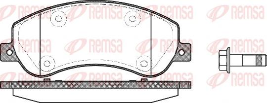 Remsa 1250.00 - Гальмівні колодки, дискові гальма avtolavka.club