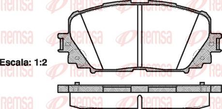 Remsa BPA1258.00 - Гальмівні колодки, дискові гальма avtolavka.club