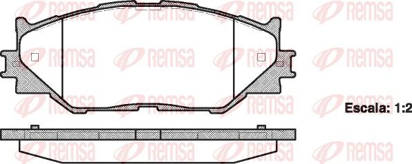 Remsa 1201.00 - Гальмівні колодки, дискові гальма avtolavka.club