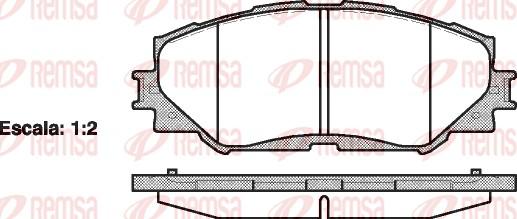 Remsa 1232.00 - Гальмівні колодки, дискові гальма avtolavka.club