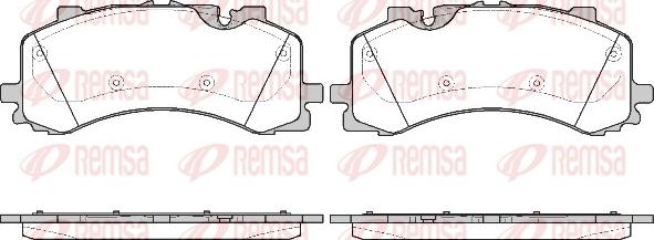 Remsa 1744.00 - Гальмівні колодки, дискові гальма avtolavka.club