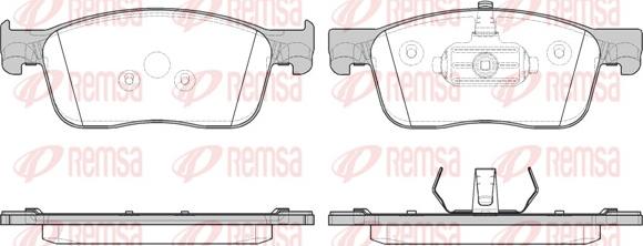 Remsa 1719.00 - Гальмівні колодки, дискові гальма avtolavka.club