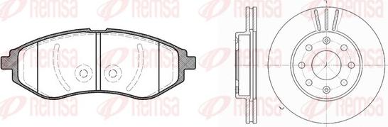 Remsa 8986.00 - Комплект гальм, дисковий гальмівний механізм avtolavka.club