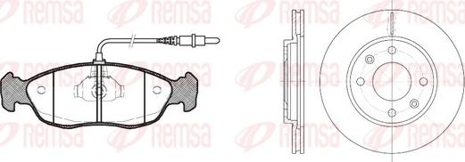 Remsa 8461.01 - Комплект гальм, дисковий гальмівний механізм avtolavka.club