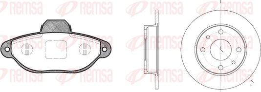 Remsa 8414.00 - Комплект гальм, дисковий гальмівний механізм avtolavka.club