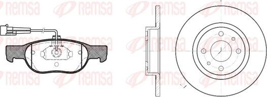 Remsa 8588.00 - Комплект гальм, дисковий гальмівний механізм avtolavka.club