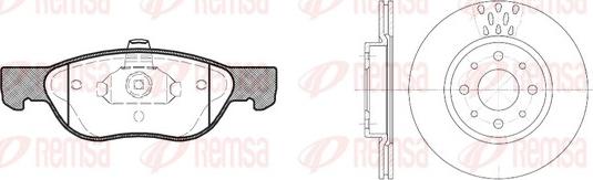 Remsa 8587.00 - Комплект гальм, дисковий гальмівний механізм avtolavka.club