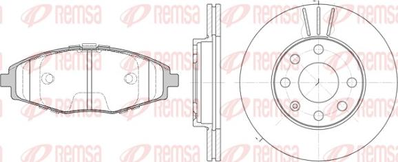 Remsa 8696.01 - Комплект гальм, дисковий гальмівний механізм avtolavka.club