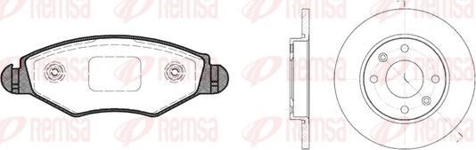 Remsa 8643.04 - Комплект гальм, дисковий гальмівний механізм avtolavka.club