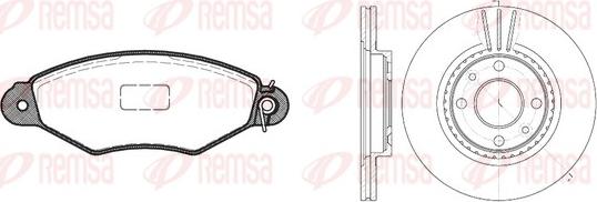 Remsa 8643.05 - Комплект гальм, дисковий гальмівний механізм avtolavka.club