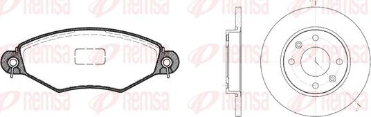 Remsa 8643.02 - Комплект гальм, дисковий гальмівний механізм avtolavka.club