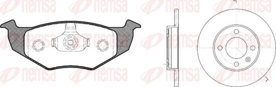 Remsa 8609.00 - Комплект гальм, дисковий гальмівний механізм avtolavka.club