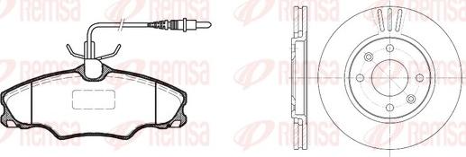 Remsa 8603.00 - Комплект гальм, дисковий гальмівний механізм avtolavka.club