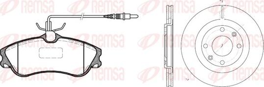 Remsa 8634.00 - Комплект гальм, дисковий гальмівний механізм avtolavka.club