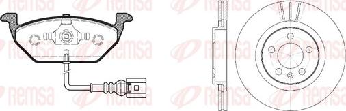 Remsa 8633.01 - Комплект гальм, дисковий гальмівний механізм avtolavka.club