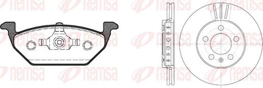 Remsa 8633.07 - Комплект гальм, дисковий гальмівний механізм avtolavka.club