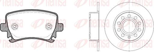 Remsa 81031.00 - Комплект гальм, дисковий гальмівний механізм avtolavka.club