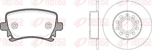 Remsa 81031.01 - Комплект гальм, дисковий гальмівний механізм avtolavka.club