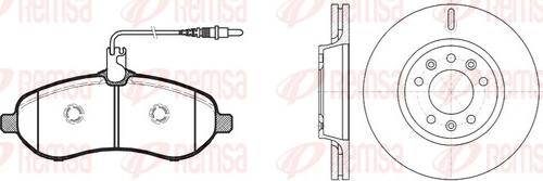 Remsa 81292.01 - Комплект гальм, дисковий гальмівний механізм avtolavka.club