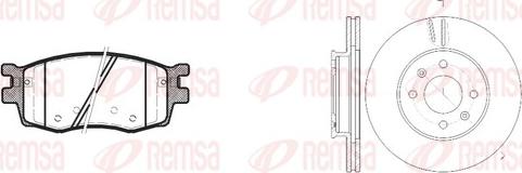 Remsa 81208.00 - Комплект гальм, дисковий гальмівний механізм avtolavka.club