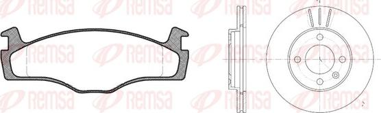 Remsa 8171.00 - Комплект гальм, дисковий гальмівний механізм avtolavka.club