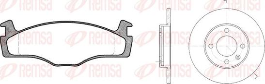 Remsa 8171.01 - Комплект гальм, дисковий гальмівний механізм avtolavka.club