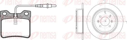 Remsa 8321.00 - Комплект гальм, дисковий гальмівний механізм avtolavka.club