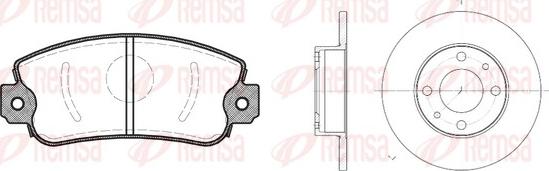 Remsa 8372.00 - Комплект гальм, дисковий гальмівний механізм avtolavka.club