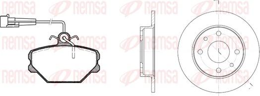 Remsa 8264.00 - Комплект гальм, дисковий гальмівний механізм avtolavka.club