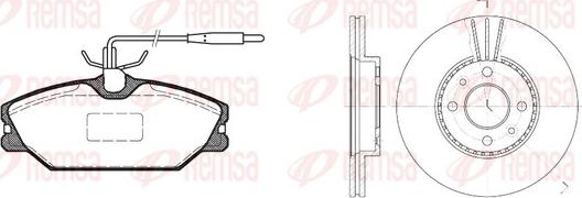 Remsa 8208.01 - Комплект гальм, дисковий гальмівний механізм avtolavka.club