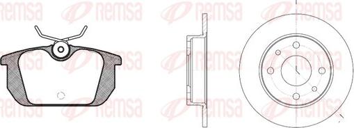 Remsa 8231.00 - Комплект гальм, дисковий гальмівний механізм avtolavka.club