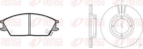 Remsa 8224.00 - Комплект гальм, дисковий гальмівний механізм avtolavka.club