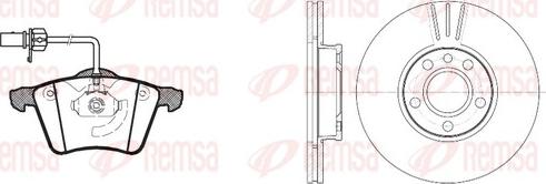 Remsa 8721.00 - Комплект гальм, дисковий гальмівний механізм avtolavka.club