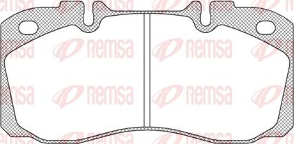 Remsa JCA 640.00 - Гальмівні колодки, дискові гальма avtolavka.club