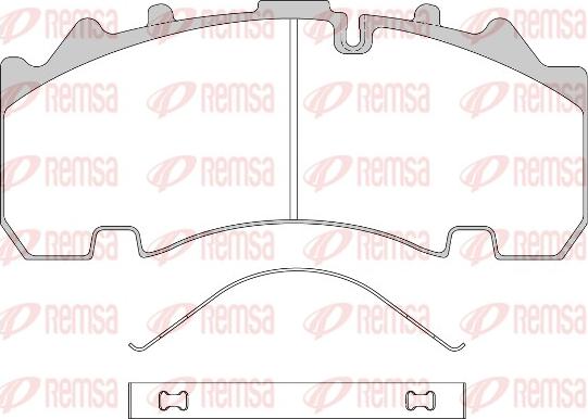 Remsa JCA 1554.00 - Гальмівні колодки, дискові гальма avtolavka.club