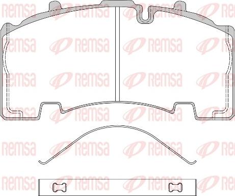 Remsa JCA 1555.00 - Гальмівні колодки, дискові гальма avtolavka.club