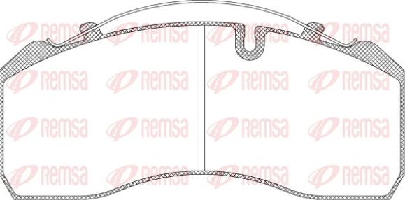 Remsa JCA 814.00 - Гальмівні колодки, дискові гальма avtolavka.club