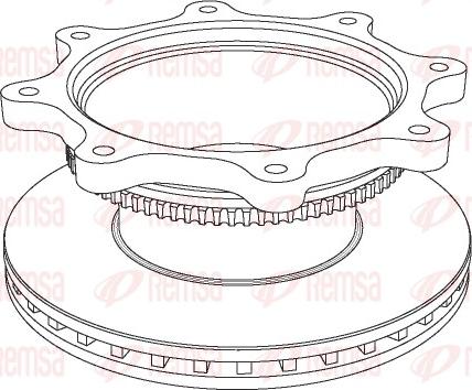 Remsa NCA1037.20 - Гальмівний диск avtolavka.club