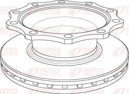 Remsa NCA1078.20 - Гальмівний диск avtolavka.club