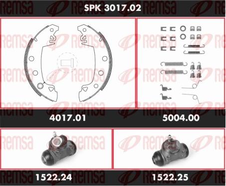 Remsa SPK 3017.02 - Комплект гальм, барабанний механізм avtolavka.club