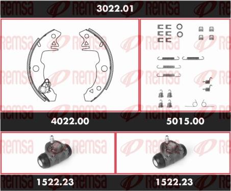 Remsa SPK 3022.01 - Комплект гальм, барабанний механізм avtolavka.club