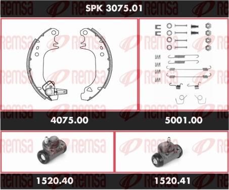 Remsa SPK 3075.01 - Комплект гальм, барабанний механізм avtolavka.club