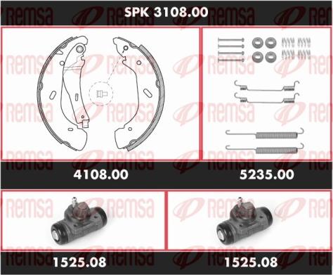 Remsa SPK 3108.00 - Комплект гальм, барабанний механізм avtolavka.club