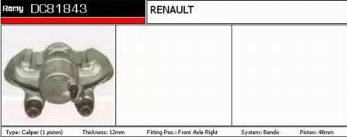 Remy DC81843 - Гальмівний супорт avtolavka.club