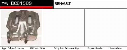 Remy DC81389 - Гальмівний супорт avtolavka.club