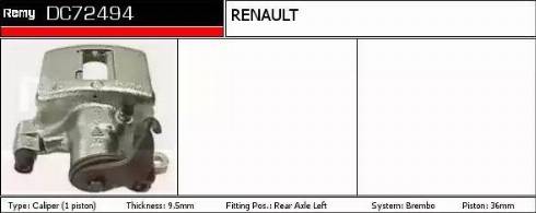 Remy DC72494 - Гальмівний супорт avtolavka.club