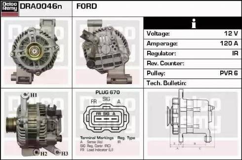 Motorcraft 5M5T10300AB - Генератор avtolavka.club